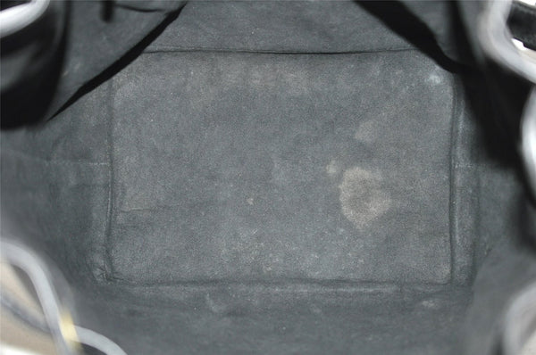 Authentic Louis Vuitton Epi Noe Shoulder Drawstring Bag Black M59002 LV 6386I