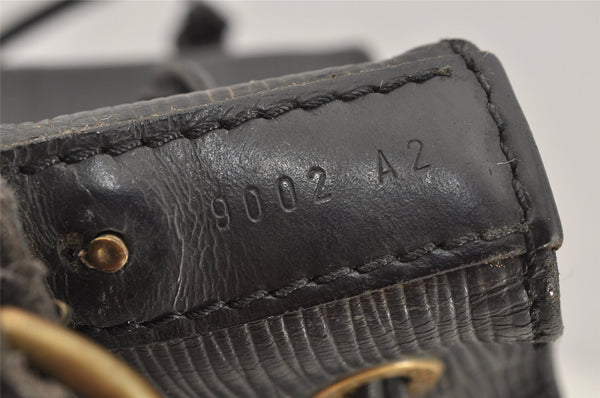 Authentic Louis Vuitton Epi Noe Shoulder Drawstring Bag Black M59002 LV 6386I