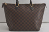 Authentic Louis Vuitton Damier Saleya MM Shoulder Tote Bag N51182 LV 6386K