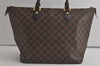 Authentic Louis Vuitton Damier Saleya MM Shoulder Tote Bag N51182 LV 6386K