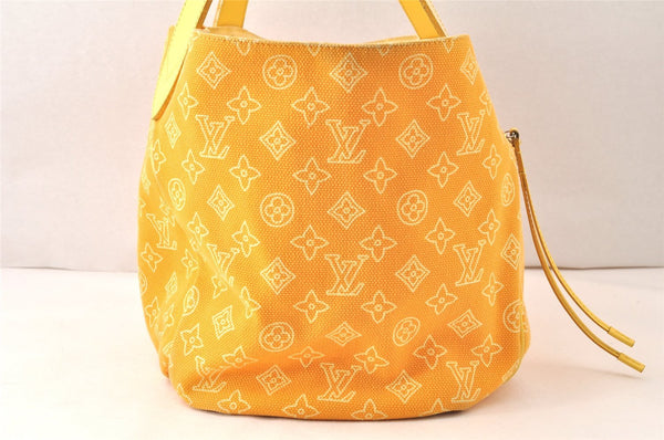 Auth Louis Vuitton Beach Line Cabas Ipanema PM Tote Bag Yellow M95985 LV 6387K