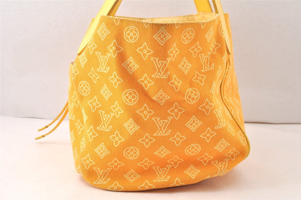 Auth Louis Vuitton Beach Line Cabas Ipanema PM Tote Bag Yellow M95985 LV 6387K