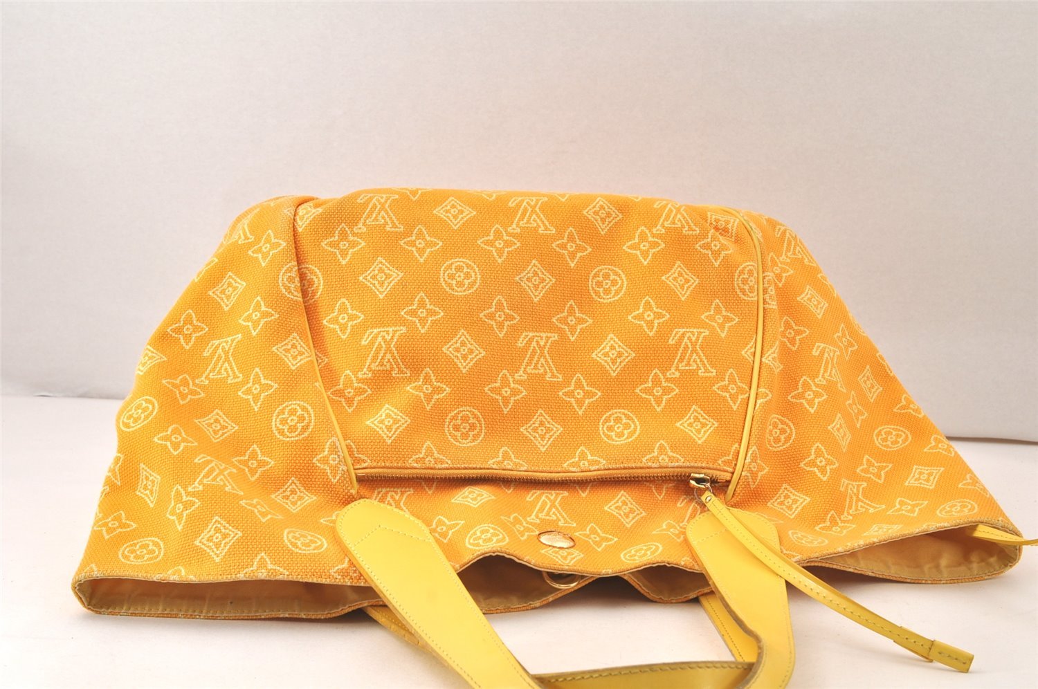 Auth Louis Vuitton Beach Line Cabas Ipanema PM Tote Bag Yellow M95985 LV 6387K