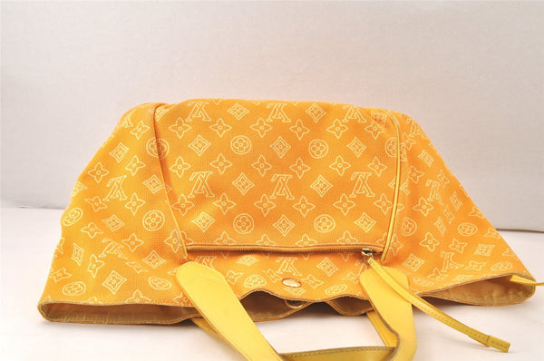 Auth Louis Vuitton Beach Line Cabas Ipanema PM Tote Bag Yellow M95985 LV 6387K