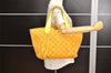 Auth Louis Vuitton Beach Line Cabas Ipanema PM Tote Bag Yellow M95985 LV 6387K