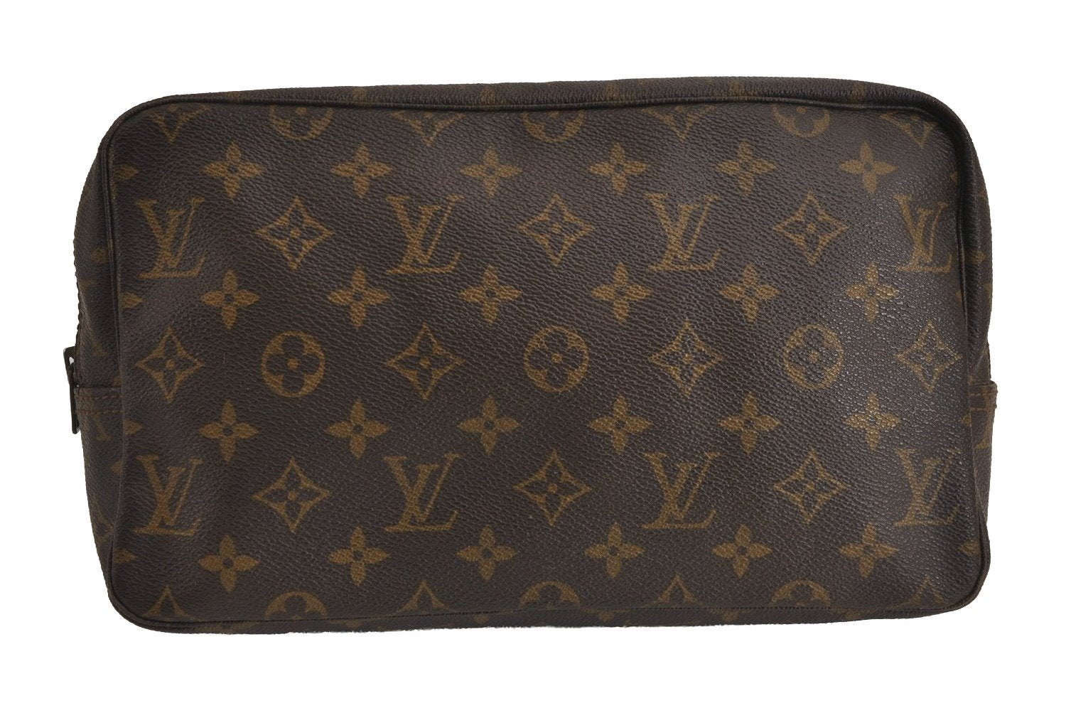 Auth Louis Vuitton Monogram Trousse Toilette 28 Clutch Hand Bag Old Model 6388J