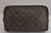 Auth Louis Vuitton Monogram Trousse Toilette 28 Clutch Hand Bag Old Model 6388J