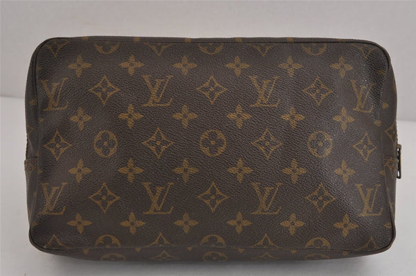 Auth Louis Vuitton Monogram Trousse Toilette 28 Clutch Hand Bag Old Model 6388J