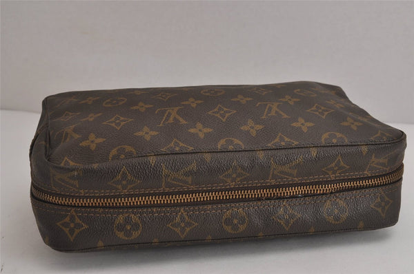 Auth Louis Vuitton Monogram Trousse Toilette 28 Clutch Hand Bag Old Model 6388J