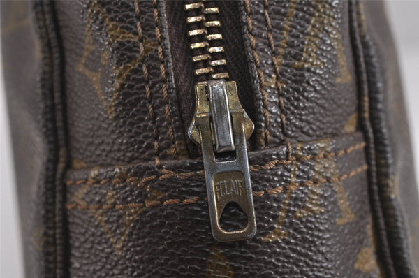 Auth Louis Vuitton Monogram Trousse Toilette 28 Clutch Hand Bag Old Model 6388J