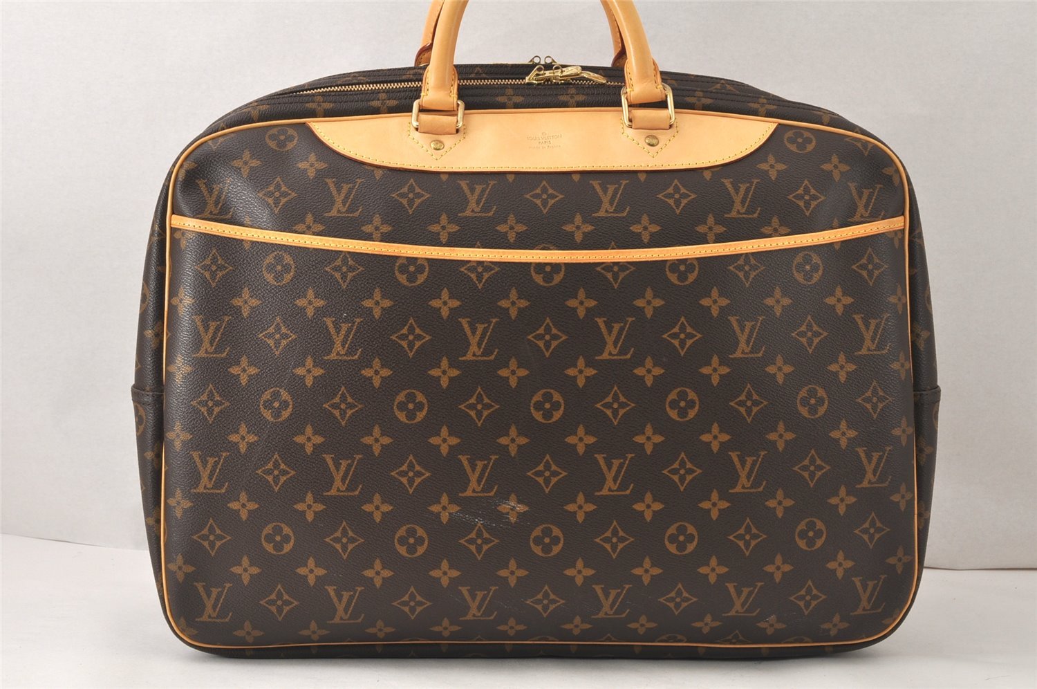 Authentic Louis Vuitton Monogram Alize 24 Heures Boston Hand Bag M41399 LV 6388K