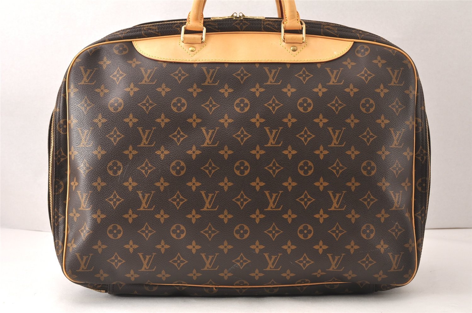 Authentic Louis Vuitton Monogram Alize 24 Heures Boston Hand Bag M41399 LV 6388K