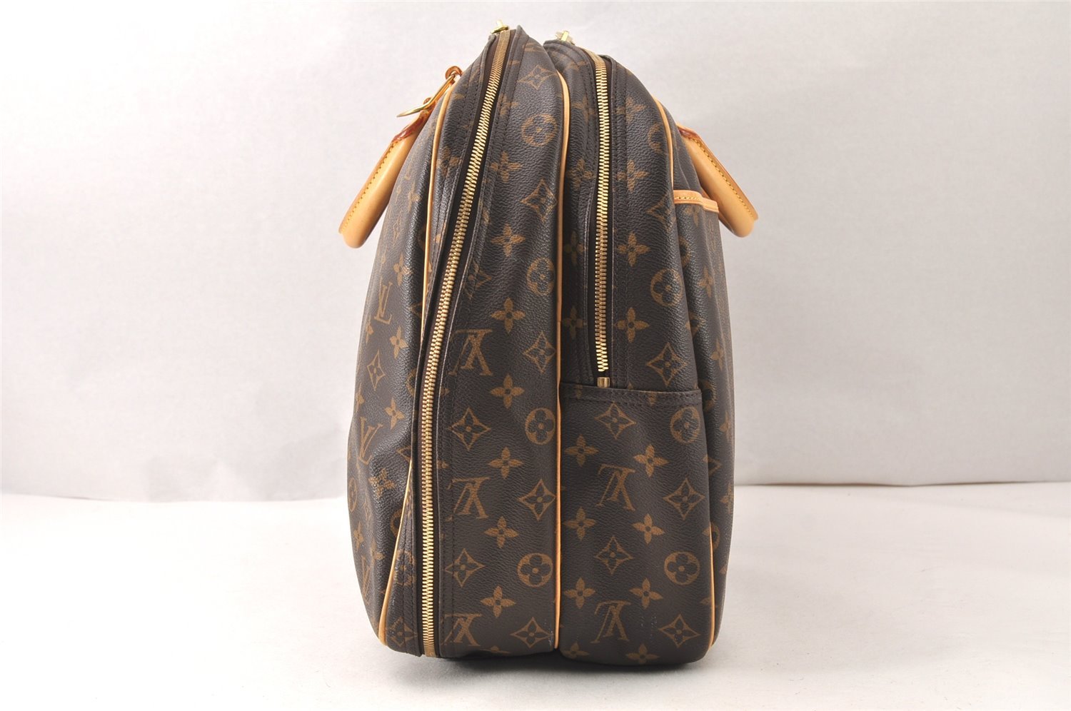Authentic Louis Vuitton Monogram Alize 24 Heures Boston Hand Bag M41399 LV 6388K