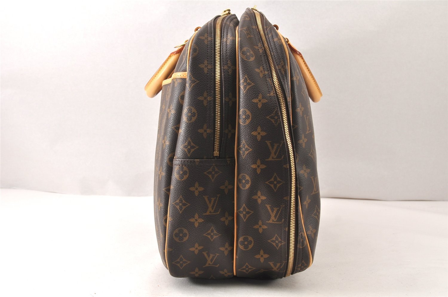 Authentic Louis Vuitton Monogram Alize 24 Heures Boston Hand Bag M41399 LV 6388K