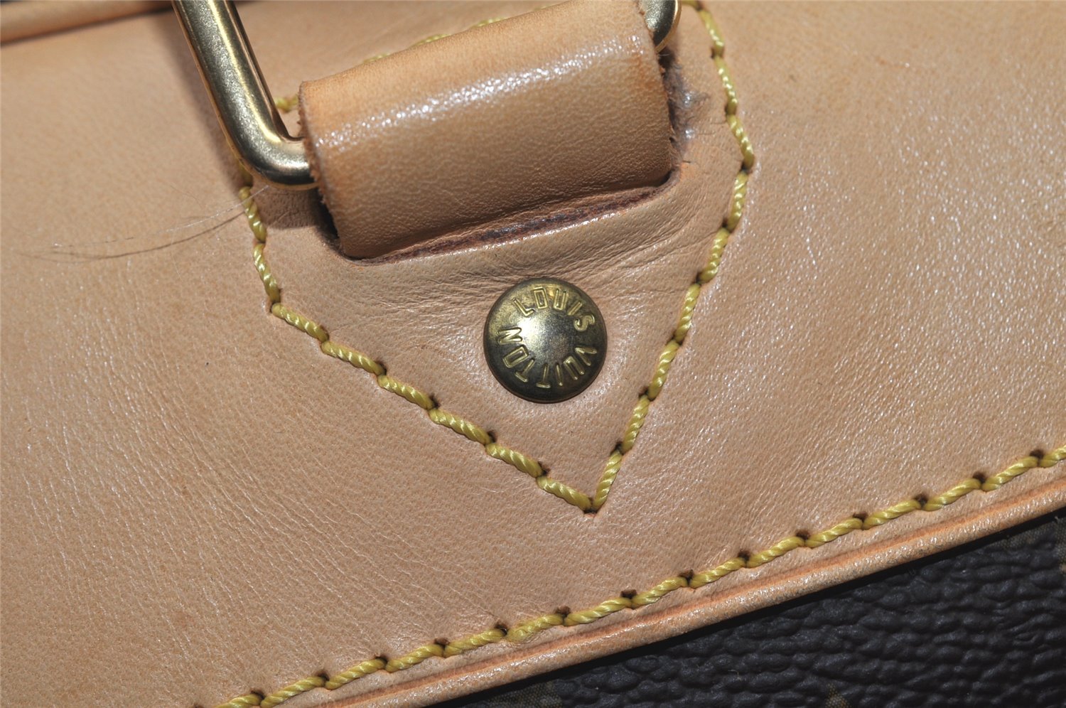 Authentic Louis Vuitton Monogram Alize 24 Heures Boston Hand Bag M41399 LV 6388K