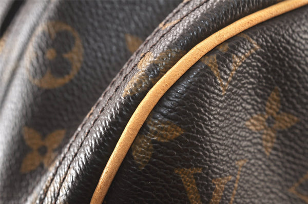 Authentic Louis Vuitton Monogram Alize 24 Heures Boston Hand Bag M41399 LV 6388K