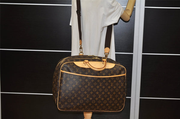 Authentic Louis Vuitton Monogram Alize 24 Heures Boston Hand Bag M41399 LV 6388K