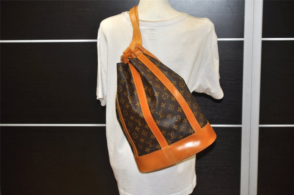 Authentic Louis Vuitton Monogram Randonnee PM Shoulder Bag M42243 LV 6389K