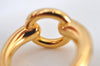 Authentic HERMES Scarf Ring Moris Circle Design Gold Box 6390G