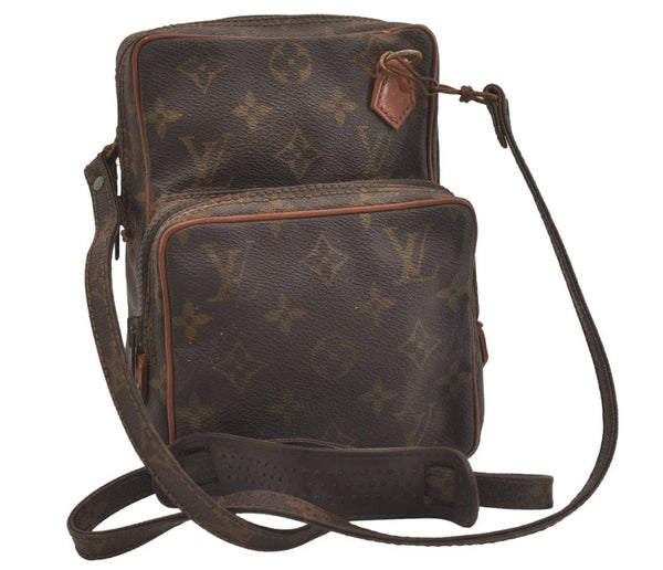 Authentic Louis Vuitton Monogram Amazone Shoulder Cross Body Bag Old Model 6390J