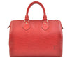 Authentic Louis Vuitton Epi Speedy 25 Hand Boston Bag Red M43017 LV Junk 6390K