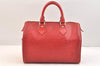 Authentic Louis Vuitton Epi Speedy 25 Hand Boston Bag Red M43017 LV Junk 6390K