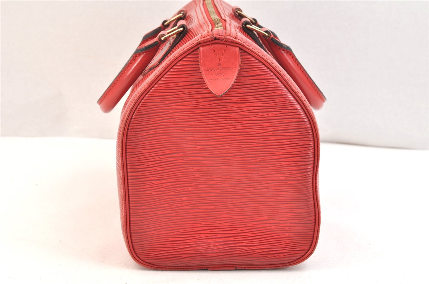 Authentic Louis Vuitton Epi Speedy 25 Hand Boston Bag Red M43017 LV Junk 6390K