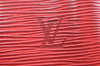 Authentic Louis Vuitton Epi Speedy 25 Hand Boston Bag Red M43017 LV Junk 6390K