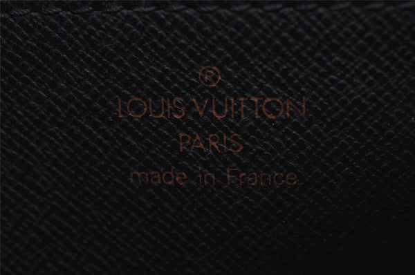 Authentic Louis Vuitton Epi Pochette Homme Clutch Hand Bag Black M52522 LV 6391I