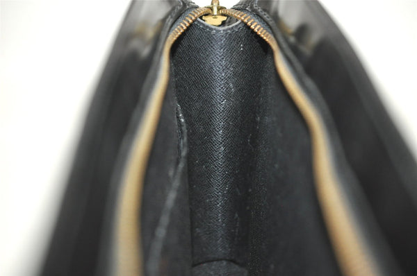 Authentic Louis Vuitton Epi Pochette Homme Clutch Hand Bag Black M52522 LV 6391I