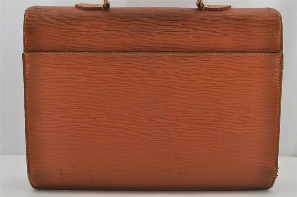 Auth Louis Vuitton Epi Serviette Conseiller Briefcase Brown M54428 Junk 6391J