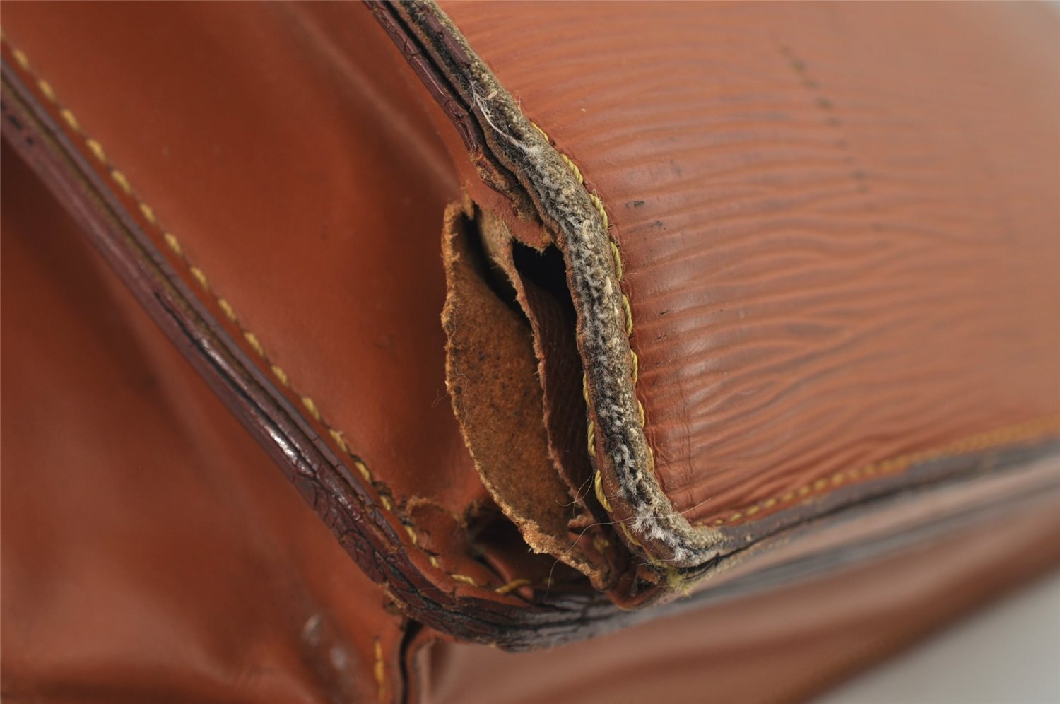 Auth Louis Vuitton Epi Serviette Conseiller Briefcase Brown M54428 Junk 6391J