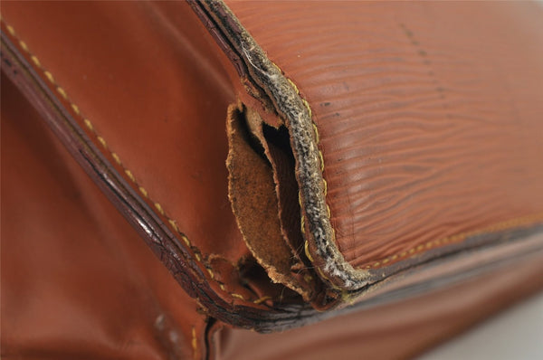 Auth Louis Vuitton Epi Serviette Conseiller Briefcase Brown M54428 Junk 6391J