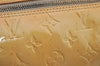 Authentic Louis Vuitton Vernis Bedford Hand Bag Yellow Beige M91006 LV 6392J