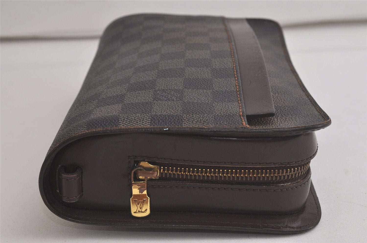 Authentic Louis Vuitton Damier Saint Louis Clutch Hand Bag Purse N51993 LV 6392K