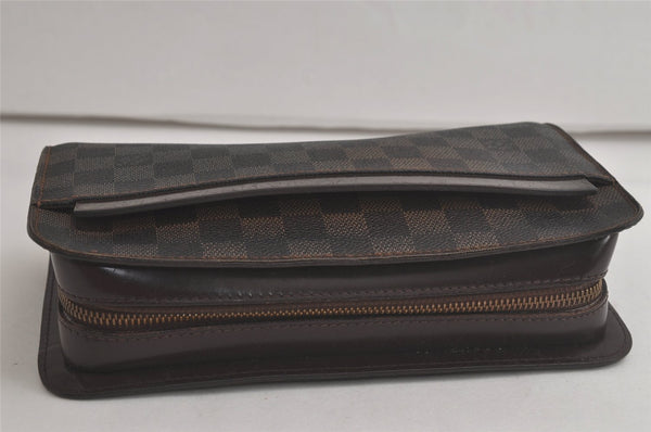 Authentic Louis Vuitton Damier Saint Louis Clutch Hand Bag Purse N51993 LV 6392K
