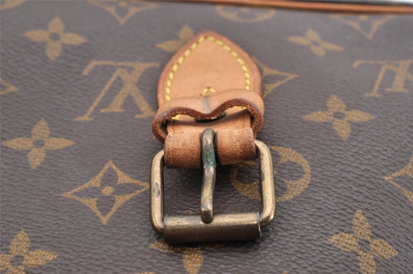 Authentic Louis Vuitton Monogram Gibeciere GM Shoulder Bag M42246 Junk 6393I