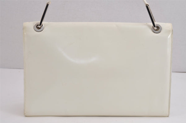 Authentic GUCCI Vintage Shoulder Hand Bag Purse Leather White Junk 6393J