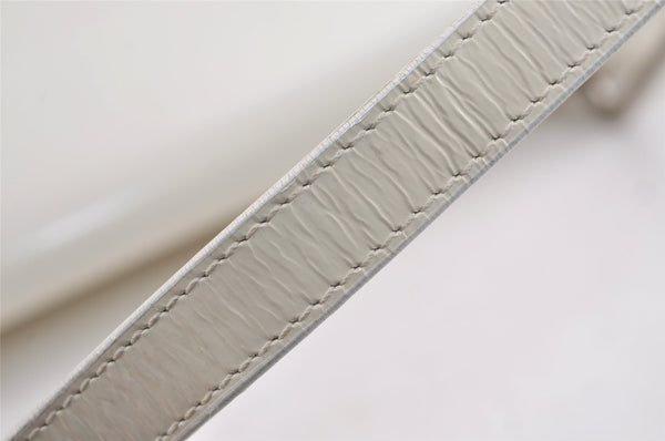 Authentic GUCCI Vintage Shoulder Hand Bag Purse Leather White Junk 6393J