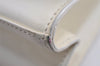 Authentic GUCCI Vintage Shoulder Hand Bag Purse Leather White Junk 6393J