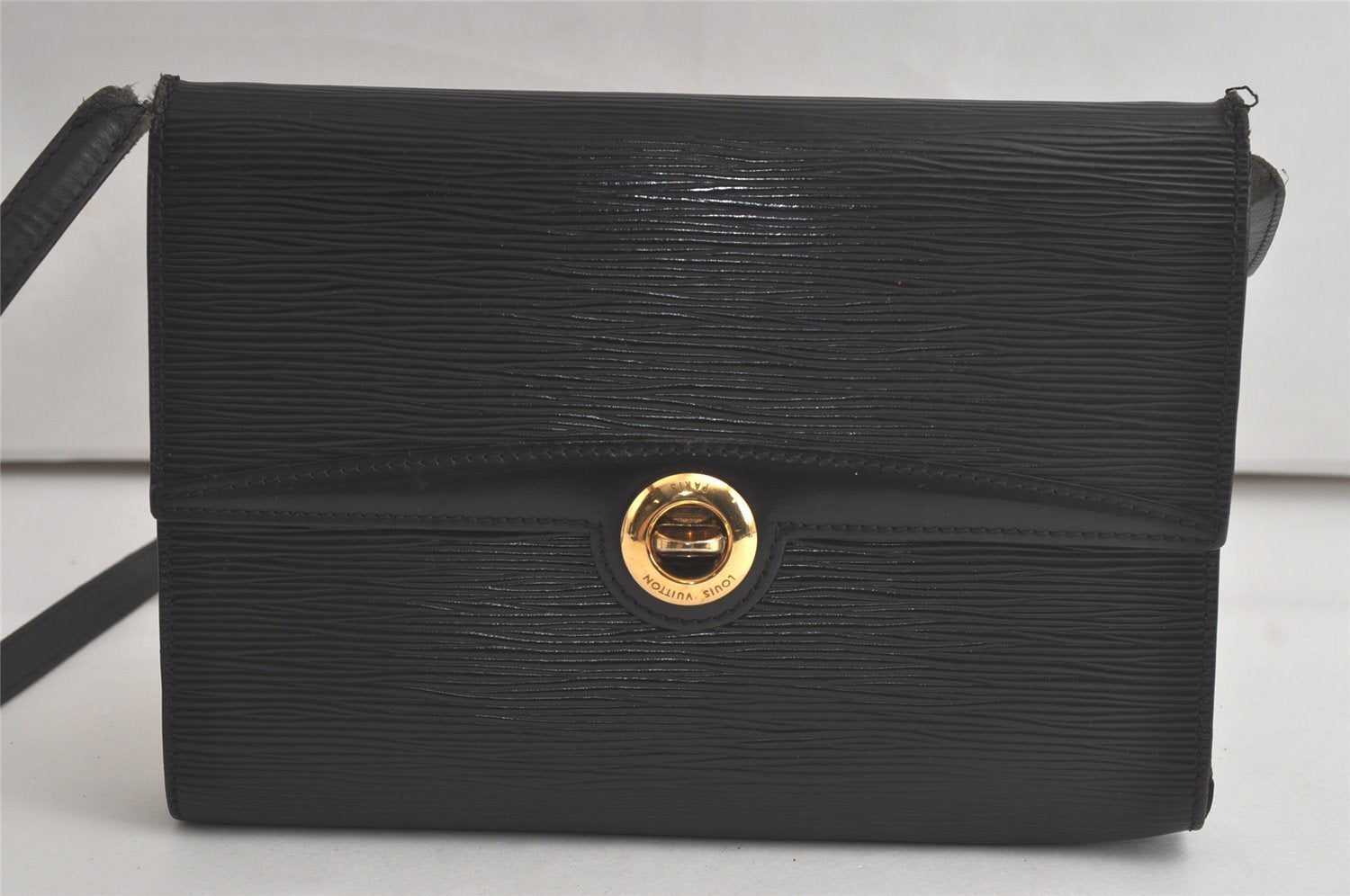 Authentic Louis Vuitton Epi Arche 2Way Clutch Bag Black M52572 Junk 6393K
