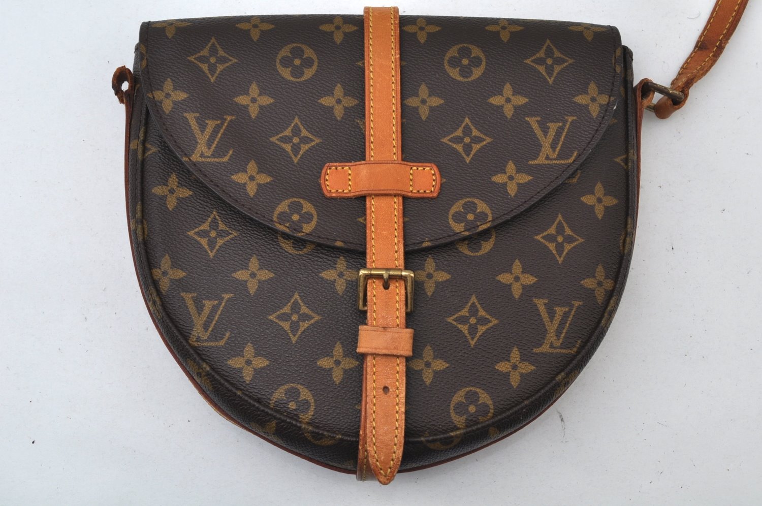 Authentic Louis Vuitton Monogram Chantilly MM Shoulder Bag M51233 Junk 6394I
