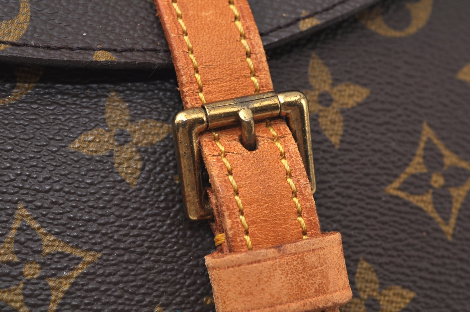 Authentic Louis Vuitton Monogram Chantilly MM Shoulder Bag M51233 Junk 6394I