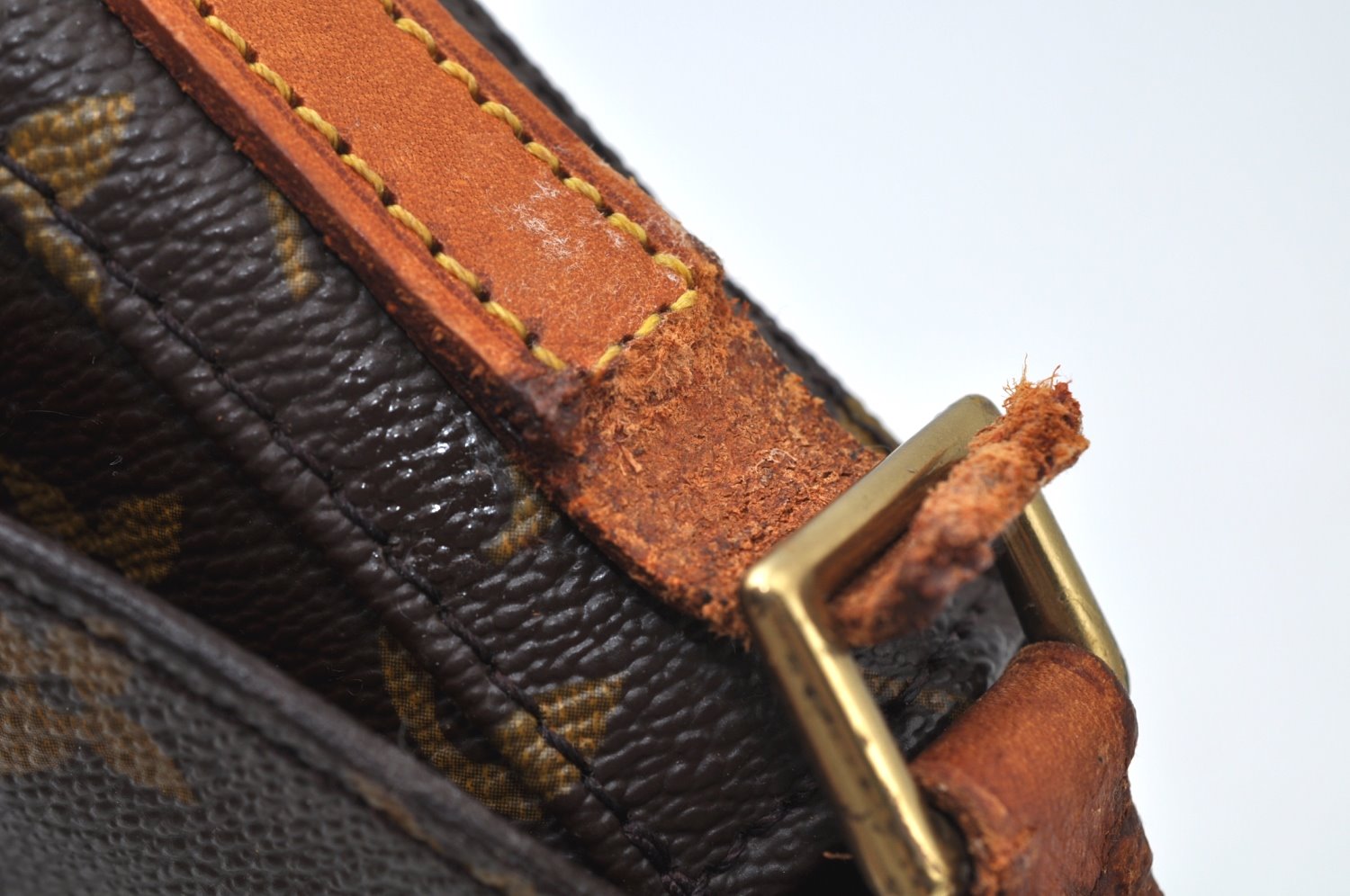 Authentic Louis Vuitton Monogram Chantilly MM Shoulder Bag M51233 Junk 6394I