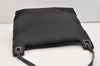 Authentic GUCCI Vintage Shoulder Hand Bag Purse GG Nylon Leather Black 6394J