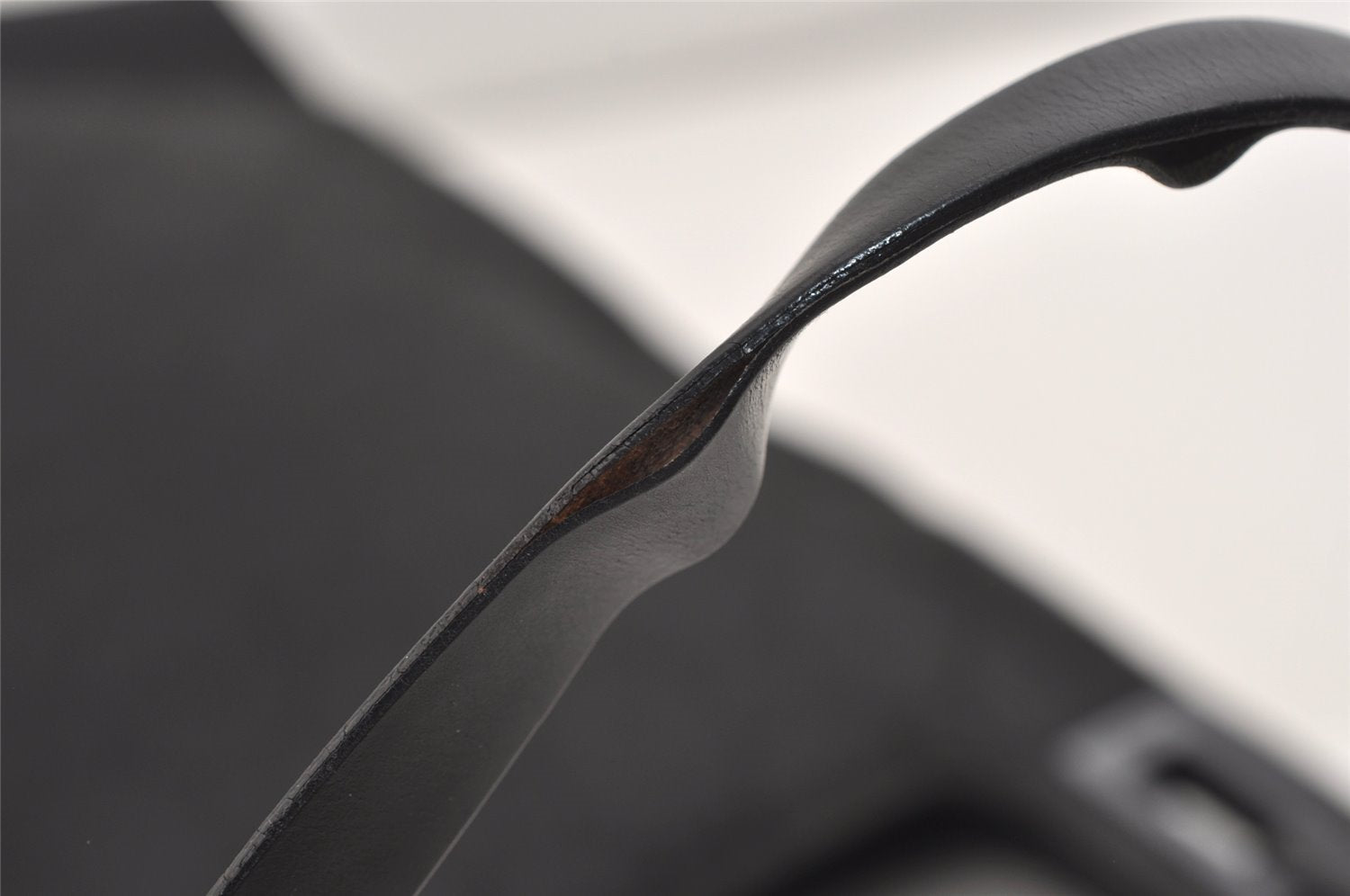 Authentic GUCCI Vintage Shoulder Hand Bag Purse GG Nylon Leather Black 6394J