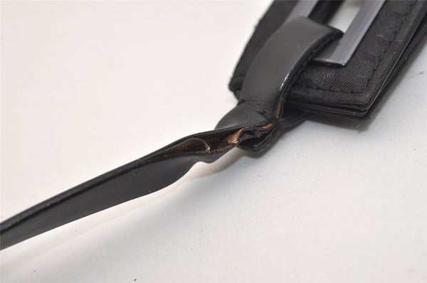 Authentic GUCCI Vintage Shoulder Hand Bag Purse GG Nylon Leather Black 6394J