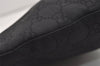 Authentic GUCCI Vintage Shoulder Hand Bag Purse GG Nylon Leather Black 6394J