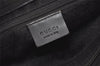 Authentic GUCCI Vintage Shoulder Hand Bag Purse GG Nylon Leather Black 6394J