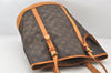 Authentic Louis Vuitton Monogram Bucket GM Shoulder Tote Bag M42236 Junk 6394K